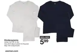 Zeeman Kinderpyjama Angebot