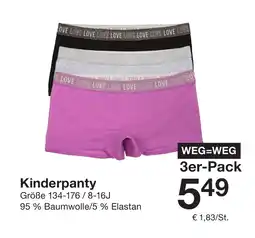 Zeeman Kinderpanty Angebot
