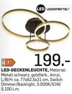 Möbel Ludwig LED-DECKENLEUCHTE Angebot