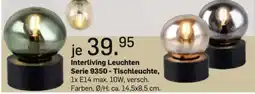 Möbel Ludwig Interliving Leuchten Serie 9350 - Tischleuchte Angebot