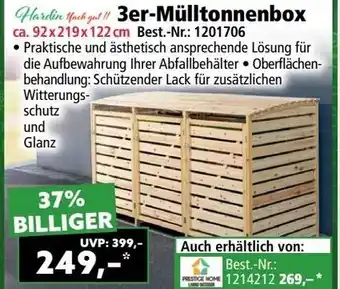 Norma 3er-Mülltonnenbox Angebot