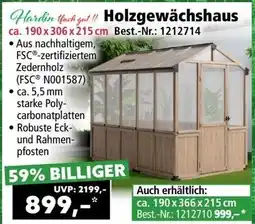 Norma Holzgewächshaus Angebot