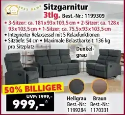 Norma Sitzgarnitur 3tlg. Angebot