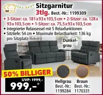 Norma Sitzgarnitur 3tlg. Angebot