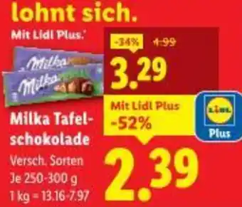 Milka Tafel- schokolade