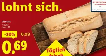 Lidl Ciabatta Angebot