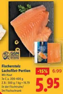 Lidl Fischerstolz Lachsfilet-Portion Angebot