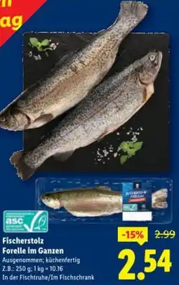 Lidl Fischerstolz Forelle im Ganzen Angebot