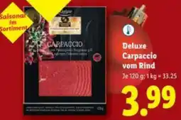 Lidl Deluxe Carpaccio vom Rind Angebot
