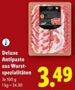Lidl Deluxe Antipasto aus Wurst- spezialitäten Angebot