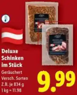 Lidl Deluxe Schinken im Stück Angebot