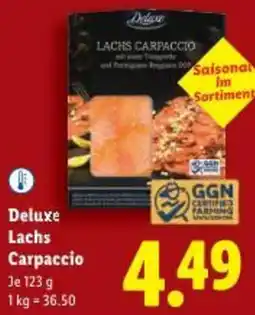 Lidl Deluxe Lachs Carpaccio Angebot