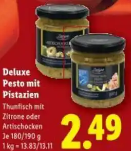 Lidl Deluxe Pesto mit Pistazien Angebot