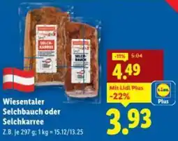 Lidl Wiesentaler Selchbauch oder Selchkarree Angebot