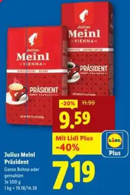 Lidl Julius Meinl Präsident Angebot