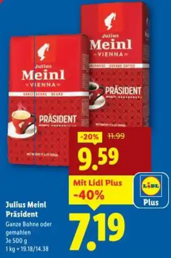 Lidl Julius Meinl Präsident Angebot