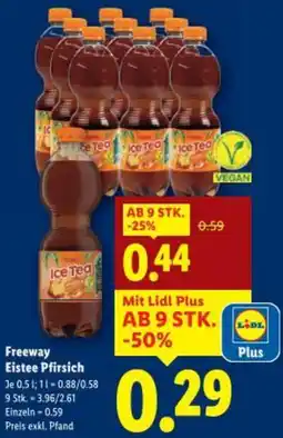 Lidl Freeway Eistee Pfirsich Angebot