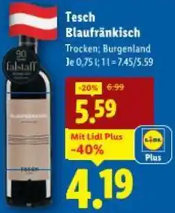 Lidl Tesch Blaufränkisch Angebot