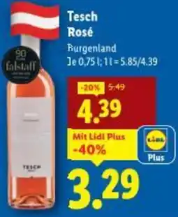 Lidl Tesch Rosé Angebot