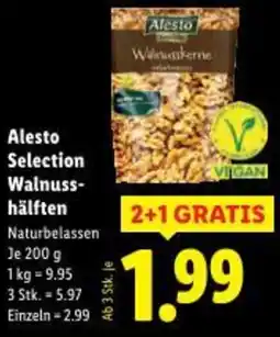 Lidl Alesto Selection Walnuss- hälften Angebot