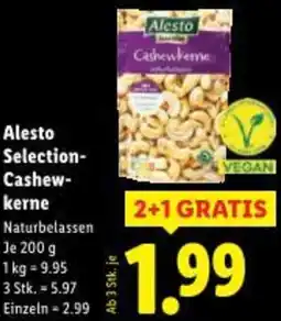 Lidl Alesto Selection- Cashew- kerne Angebot