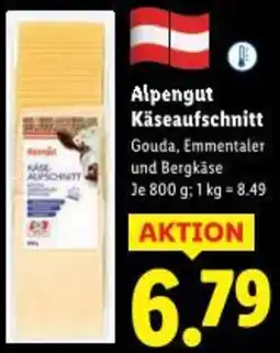 Lidl Alpengut Käseaufschnitt Angebot