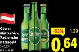 Lidl Gösser Märzenbier, Radler oder Naturgold Angebot