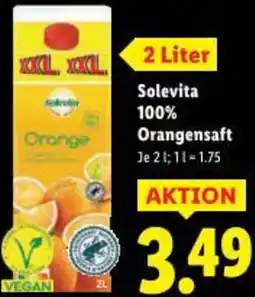 Lidl Solevita 100% Orangensaft Angebot