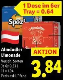 Lidl Almdudler Limonade Angebot