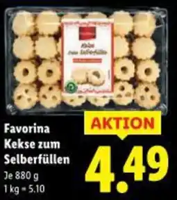 Lidl Favorina Kekse zum Selberfüllen Angebot