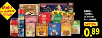 Belbake, Freshona, Dr. Oetker, Haas und W5