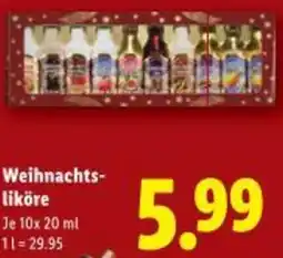 Lidl Weihnachts- liköre Angebot