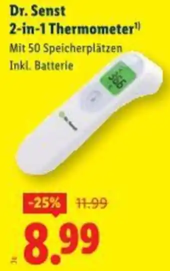 Lidl Dr. Senst 2-in-1 Thermometer¹ Angebot