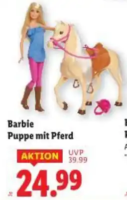 Lidl Barbie Puppe mit Pferd Angebot
