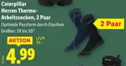 Lidl Caterpillar Herren Thermo- Arbeitssocken, 2 Paar Angebot