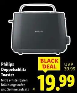 Lidl Philips Doppelschlitz Toaster Angebot