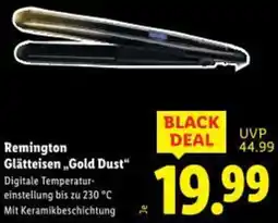 Lidl Remington Glätteisen Gold Dust Angebot
