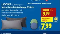 Lidl Looks by wolfgang joop mako-satin polsterbezug, Angebot
