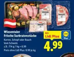 Lidl Wiesentaler Frische Surbratenstücke Angebot