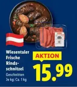 Lidl Wiesentaler Frische Rinds schnitzel Angebot