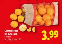 Lidl Clementinen im Jutesack Angebot