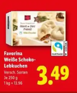 Lidl Favorina Weiße Schoko Lebkuchen Angebot
