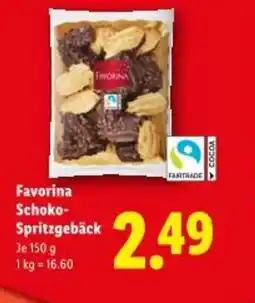 Lidl Favorina Schoko Spritzgebäck Angebot