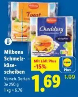 Lidl Milbona Schmelz käse scheiben Angebot