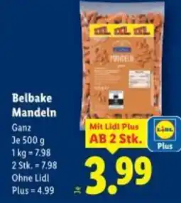 Lidl Belbake Mandeln ganz Angebot