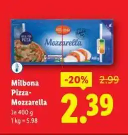 Lidl Milbona Pizza Mozzarella Angebot