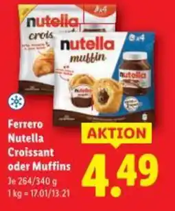 Lidl Ferrero Nutella Croissant oder Muffins Angebot
