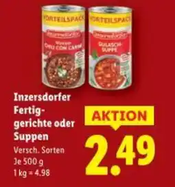 Lidl Inzersdorfer Fertig- gerichte oder Suppen Angebot