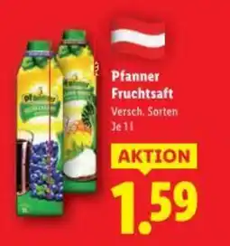 Lidl Pfanner Fruchtsaft Angebot