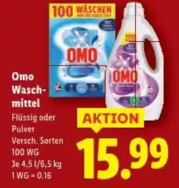 Lidl Omo Wasch- mittel Angebot